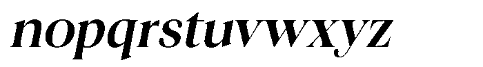 Craville Medium Italic Font LOWERCASE