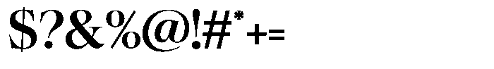Craville Medium Font OTHER CHARS