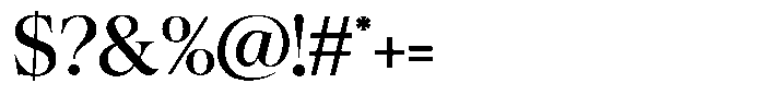 Craville Regular Font OTHER CHARS