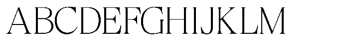 Craville Thin Font UPPERCASE