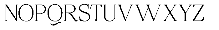 Craville Thin Font UPPERCASE
