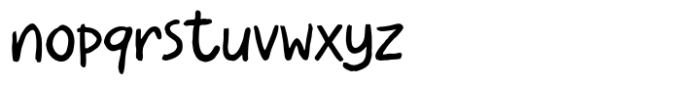 Crayole Font LOWERCASE