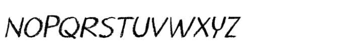 Crayon Crumble 2024 Italic Font UPPERCASE
