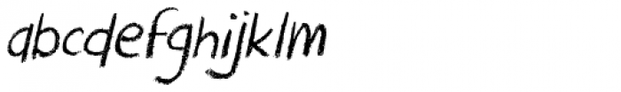 Crayon Crumble Italic Font LOWERCASE
