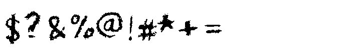 Crayon Scribble Font OTHER CHARS