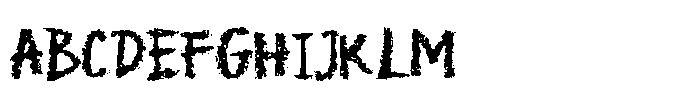 Crayon Scribble Font UPPERCASE