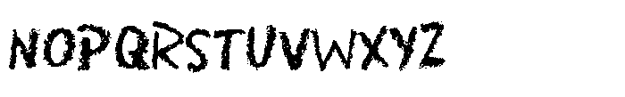 Crayon Scribble Font UPPERCASE