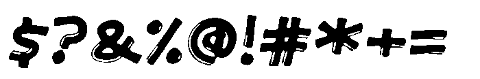 Crazy Cool Font OTHER CHARS