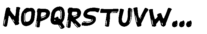 Crazy Cool Font UPPERCASE
