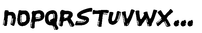 Crazy Cool Font LOWERCASE