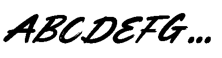 Creative Energy Italic Font UPPERCASE