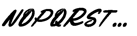 Creative Energy Italic Font UPPERCASE