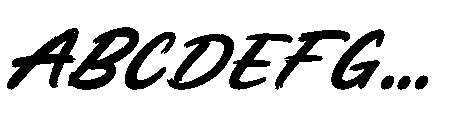 Creative Energy Italic FONT