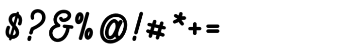 Creaty Regular Font OTHER CHARS