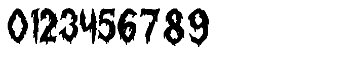 Creepy Creeper Font OTHER CHARS