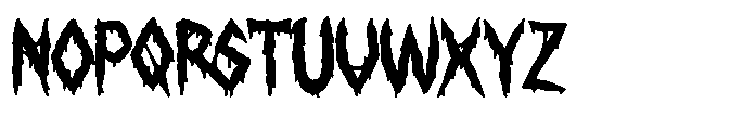 Creepy Creeper Font UPPERCASE