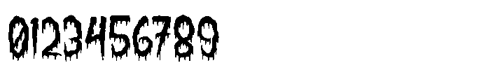 Creepy Melter Font OTHER CHARS
