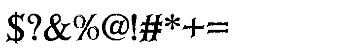 Creepy Souls Font OTHER CHARS