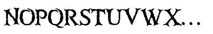Creepy Souls Font UPPERCASE