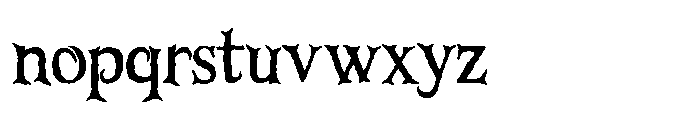 Creepy Souls Font LOWERCASE