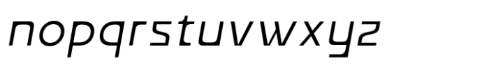 Crelon Sans Thin Italic Font LOWERCASE