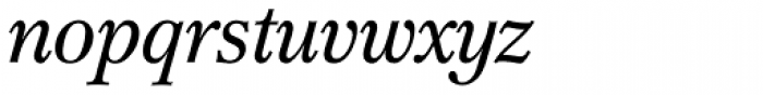 Cremona BQ Italic Font LOWERCASE