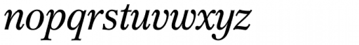 Cremona Pro Italic Font LOWERCASE