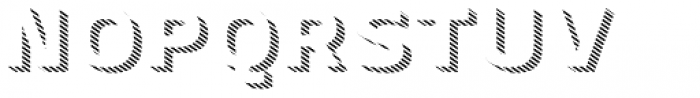 Crepes 3D Stripe Font UPPERCASE