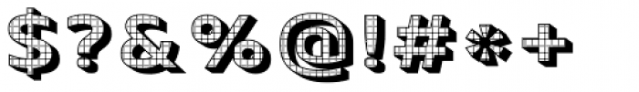 Crepes Extrude Check Font OTHER CHARS