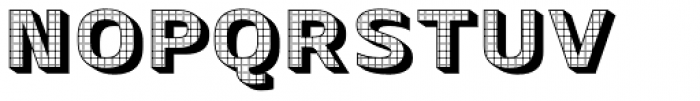 Crepes Extrude Check Font UPPERCASE