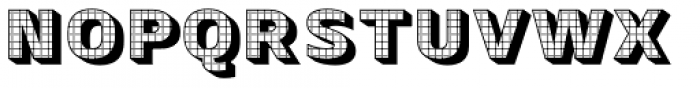 Crepes Extrude Check Font LOWERCASE