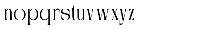 Crescent Slim Font LOWERCASE