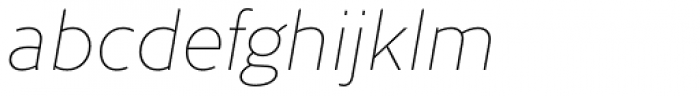 Cresta Hairline Italic Font LOWERCASE