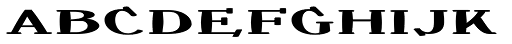 Crewekerne Magister Expanded Heavy Font LOWERCASE