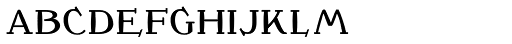 Crewekerne Magister Font LOWERCASE