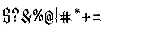 Crikthor Font OTHER CHARS