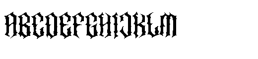 Crikthor Font UPPERCASE