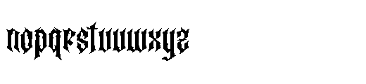 Crikthor Font LOWERCASE