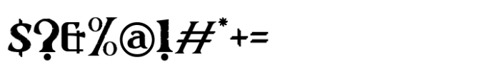 Crimson Horror Three Font OTHER CHARS