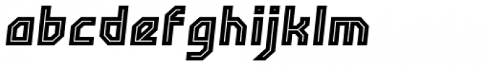 Crimstone Inline Italic Font LOWERCASE