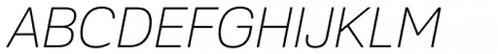 Crique Grotesk Thin Italic Font UPPERCASE