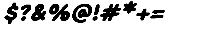 Crispy Bites Bold Italic Font OTHER CHARS
