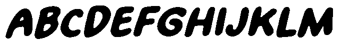 Crispy Bites Bold Italic Font UPPERCASE