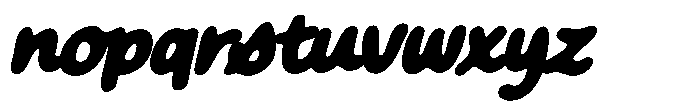 Crispy Bites Bold Italic Font LOWERCASE