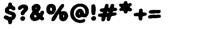 Crispy Bites Bold Font OTHER CHARS