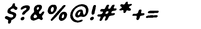 Crispy Bites Italic Font OTHER CHARS
