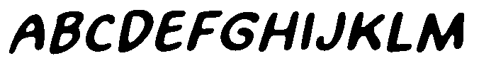 Crispy Bites Italic Font UPPERCASE