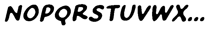 Crispy Bites Italic Font UPPERCASE