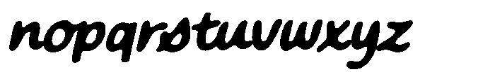 Crispy Bites Italic Font LOWERCASE
