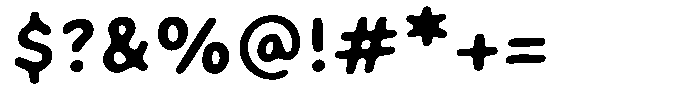 Crispy Bites Regular Font OTHER CHARS